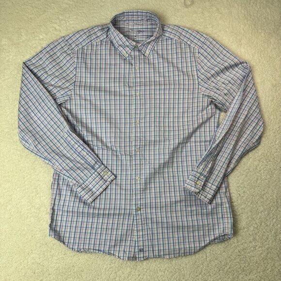 Vineyard Vines Shirt Mens Medium On The Go Performance Brrr Long Sleeve - Picture 1 of 10